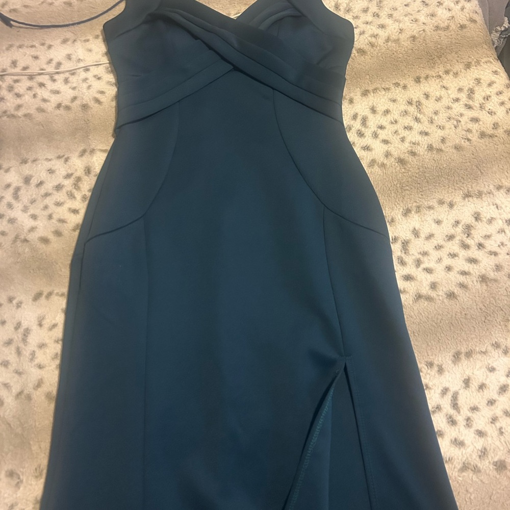 Elegant Teal Evening Dress